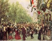 William I Departs for the Front, July 31, 1870, Adolph von Menzel